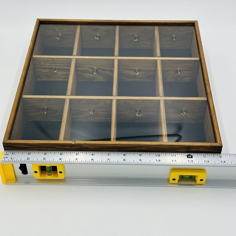 Tannery Lane Trinket Curio Glass Co Wooden Miniature Front Wall Ornament Hanging - Picture 4 of 15